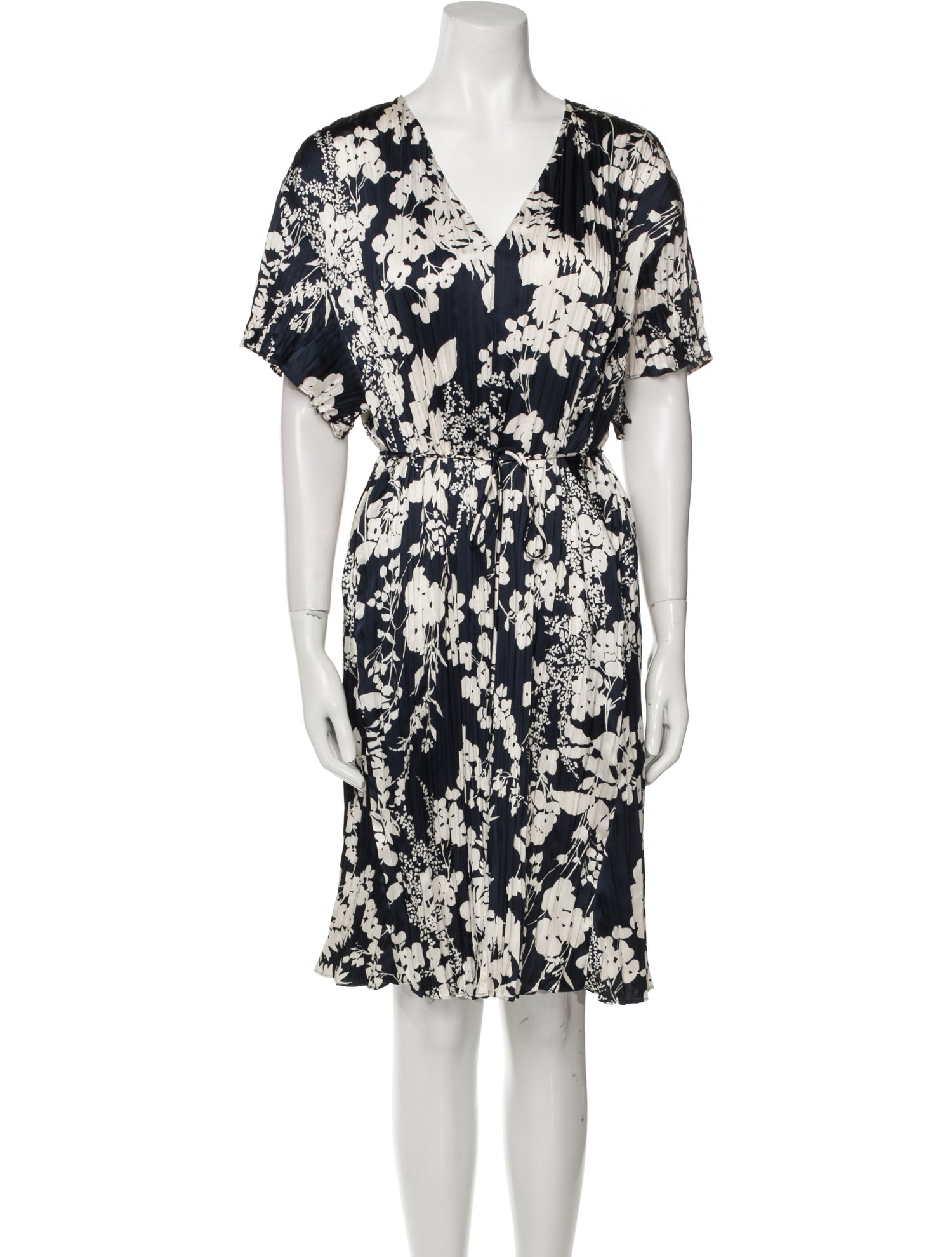 Vince Floral Print Knee-Length Dress w/ Tags
