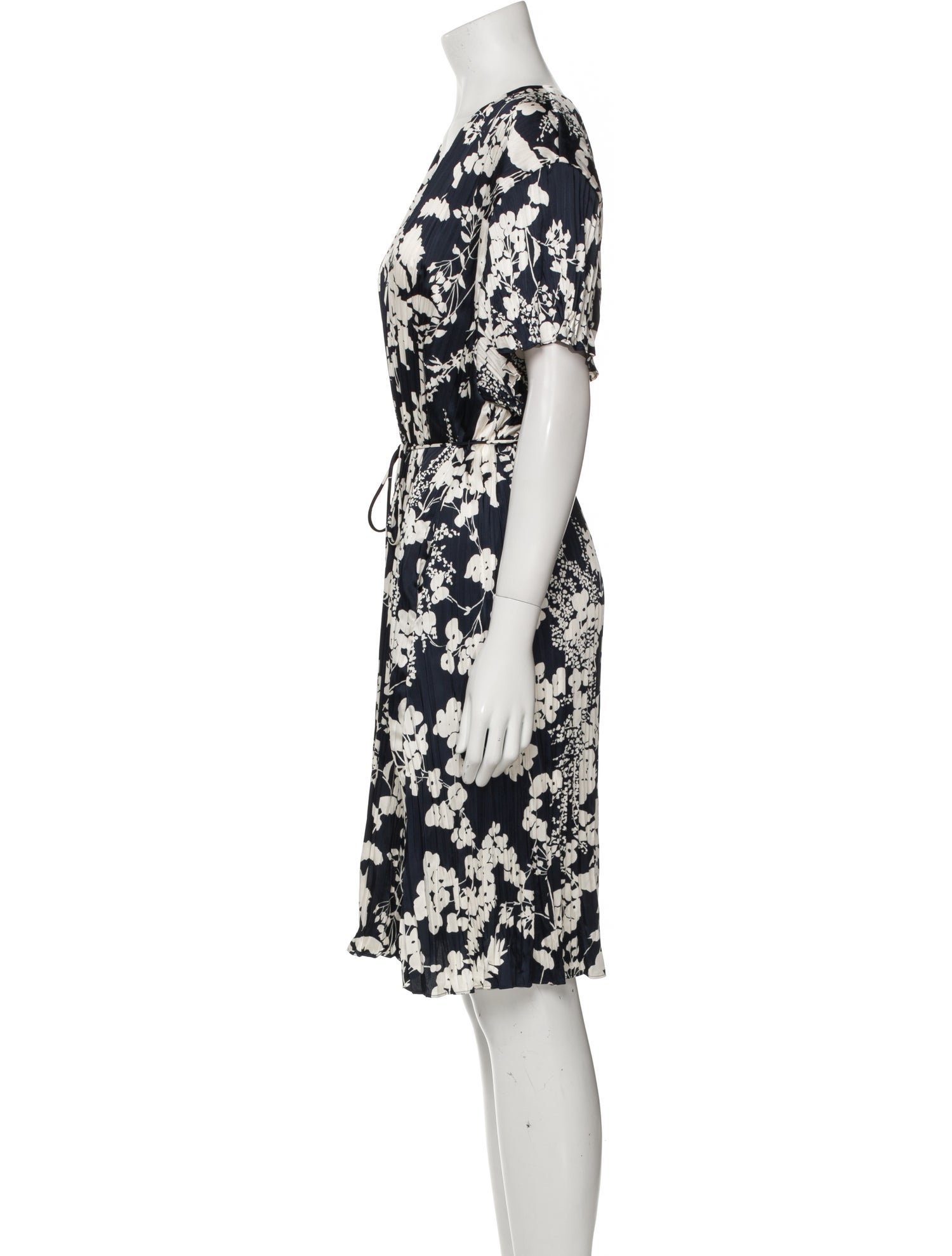 Vince Floral Print Knee-Length Dress w/ Tags