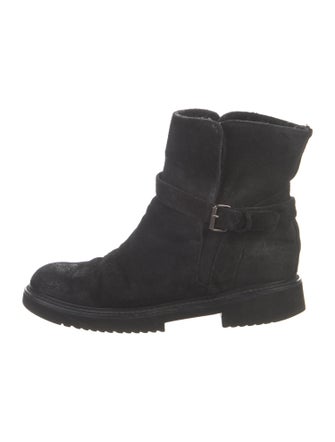 Vince Suede Moto Boots