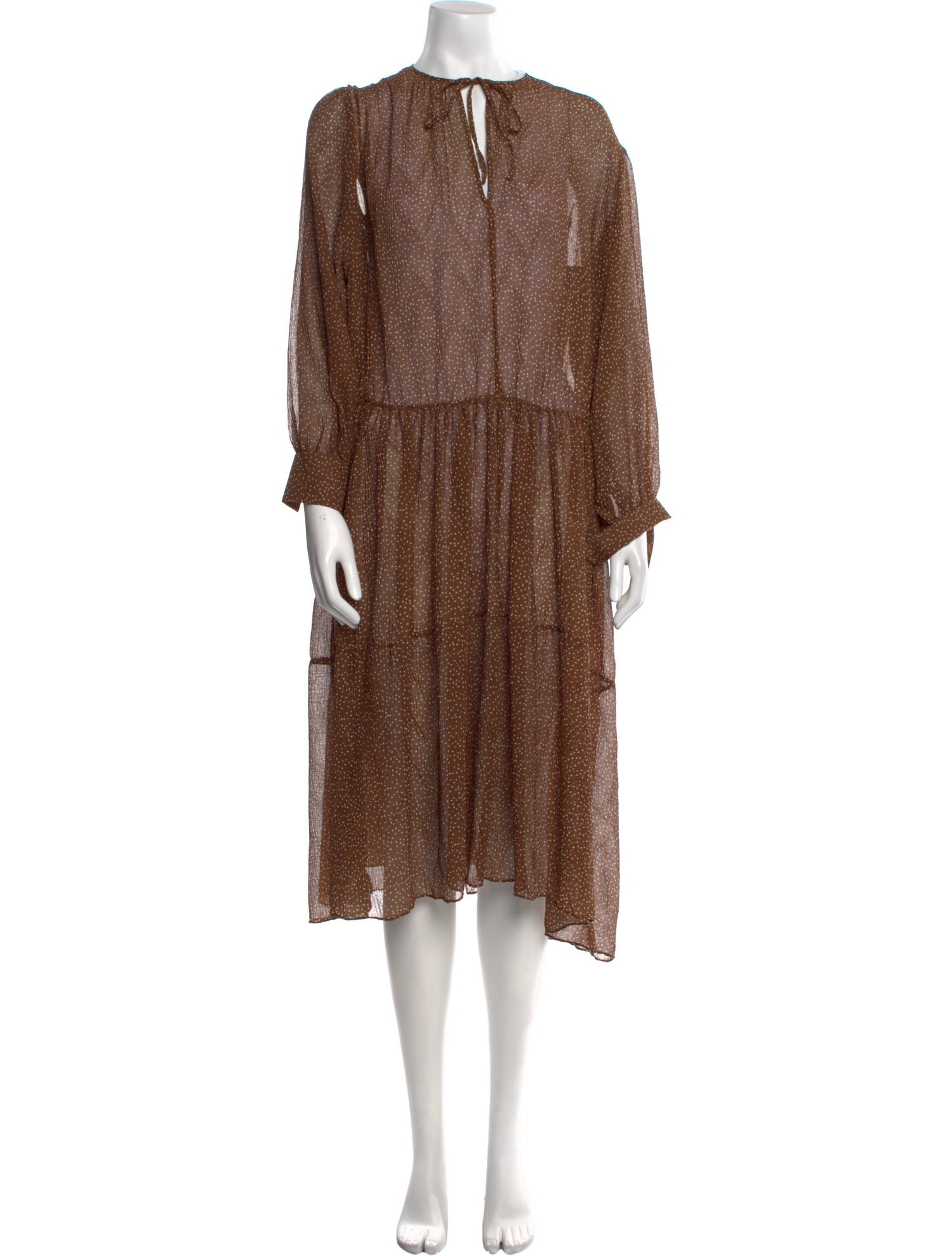 Vince Printed Long Dress