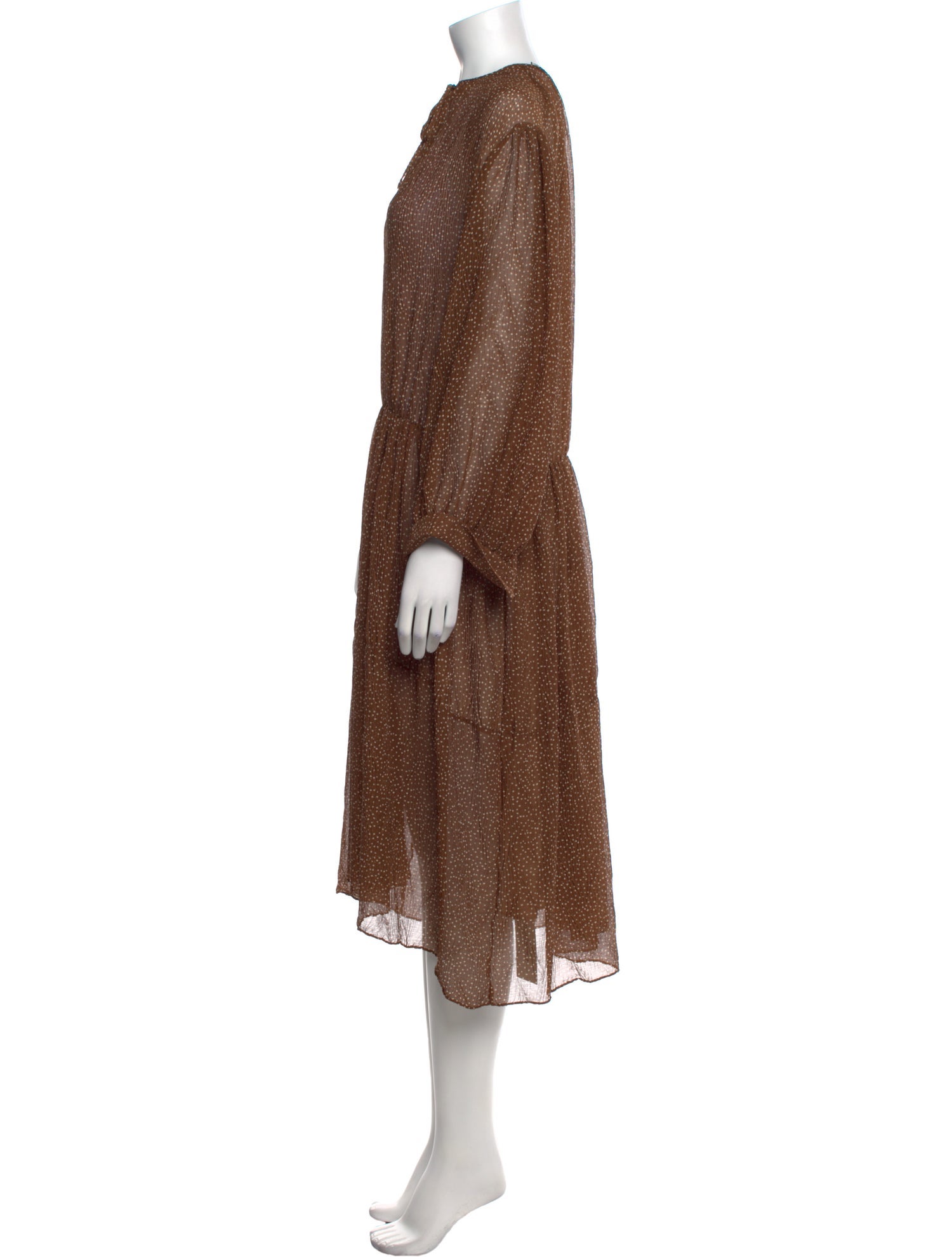 Vince Printed Long Dress