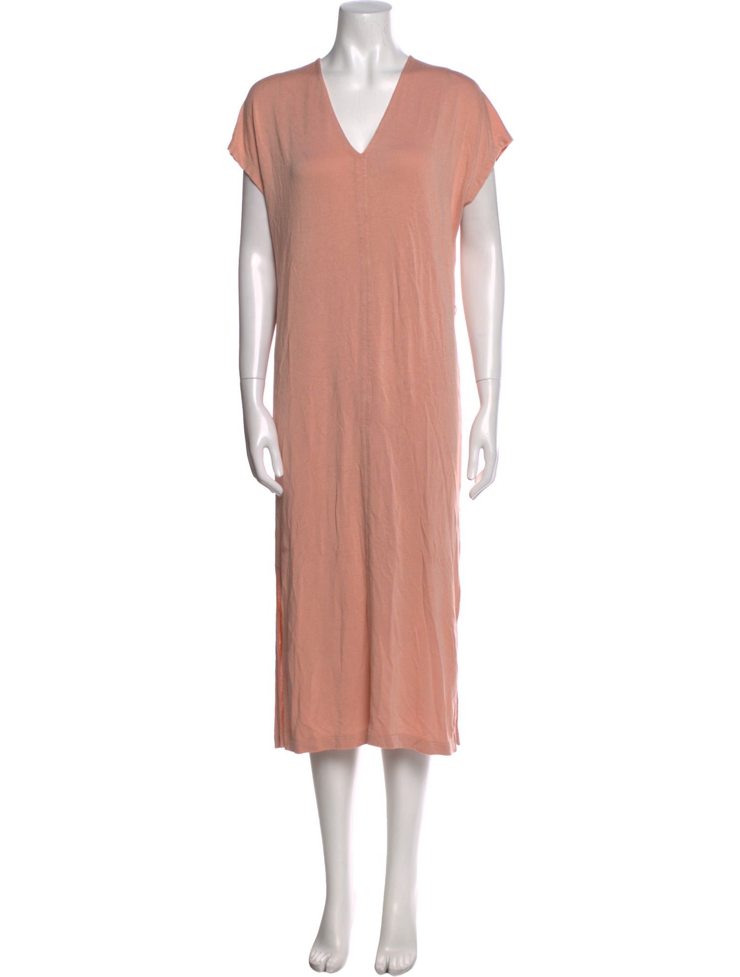 Vince V-Neck Midi Length Dress