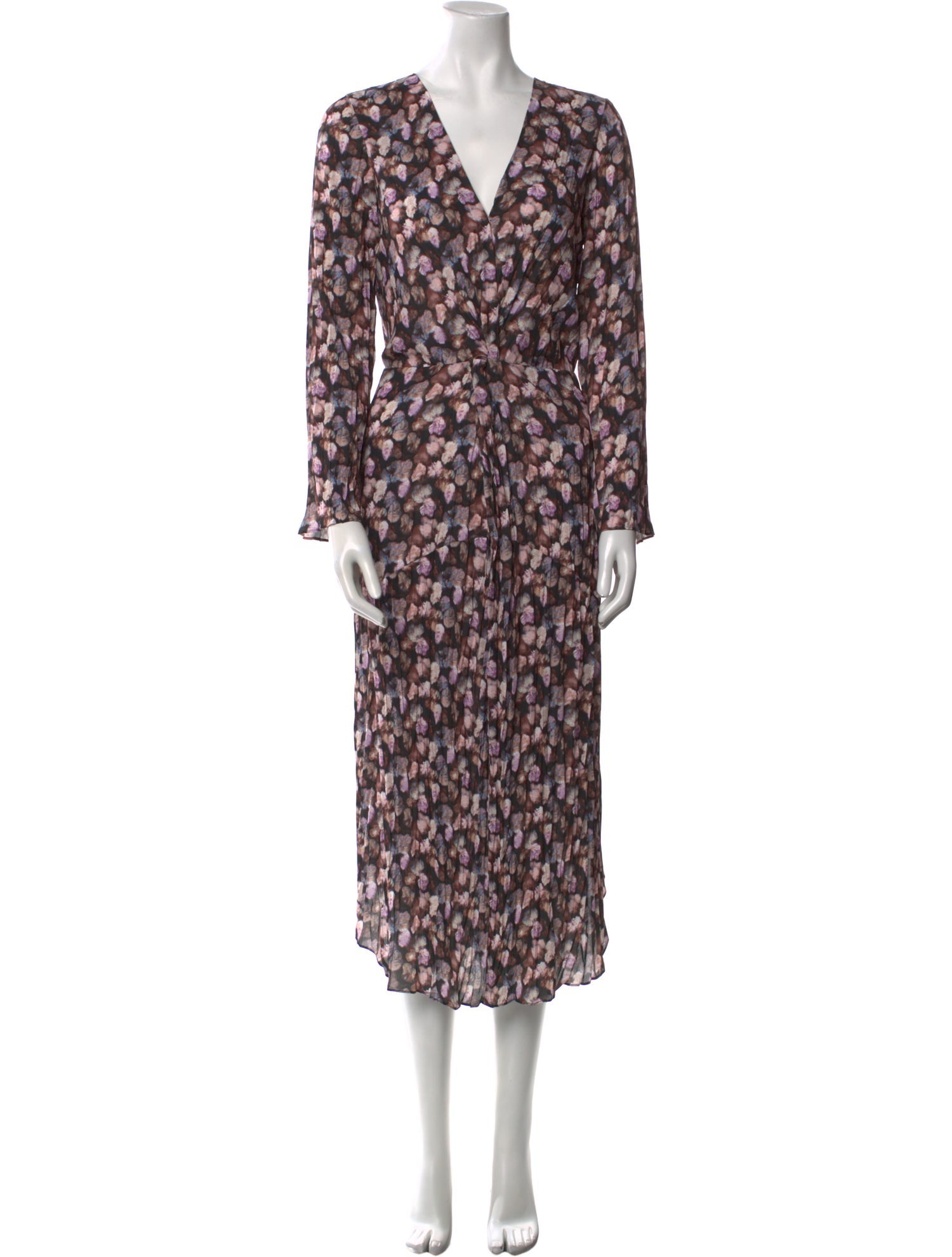 Vince Floral Print Long Dress