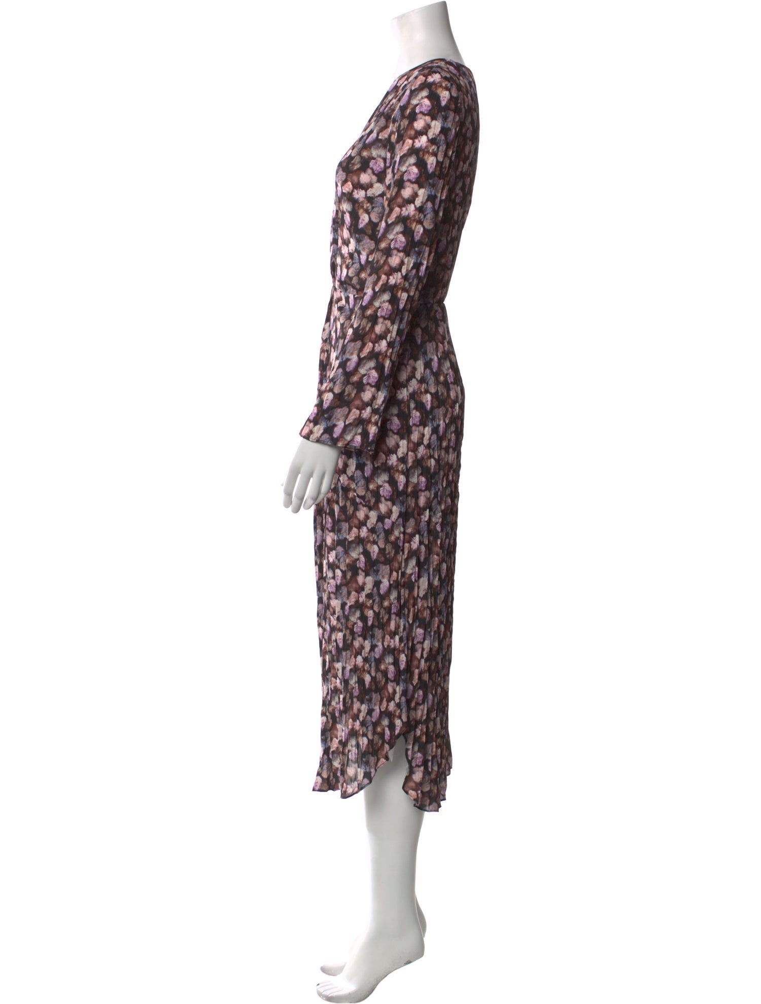 Vince Floral Print Long Dress