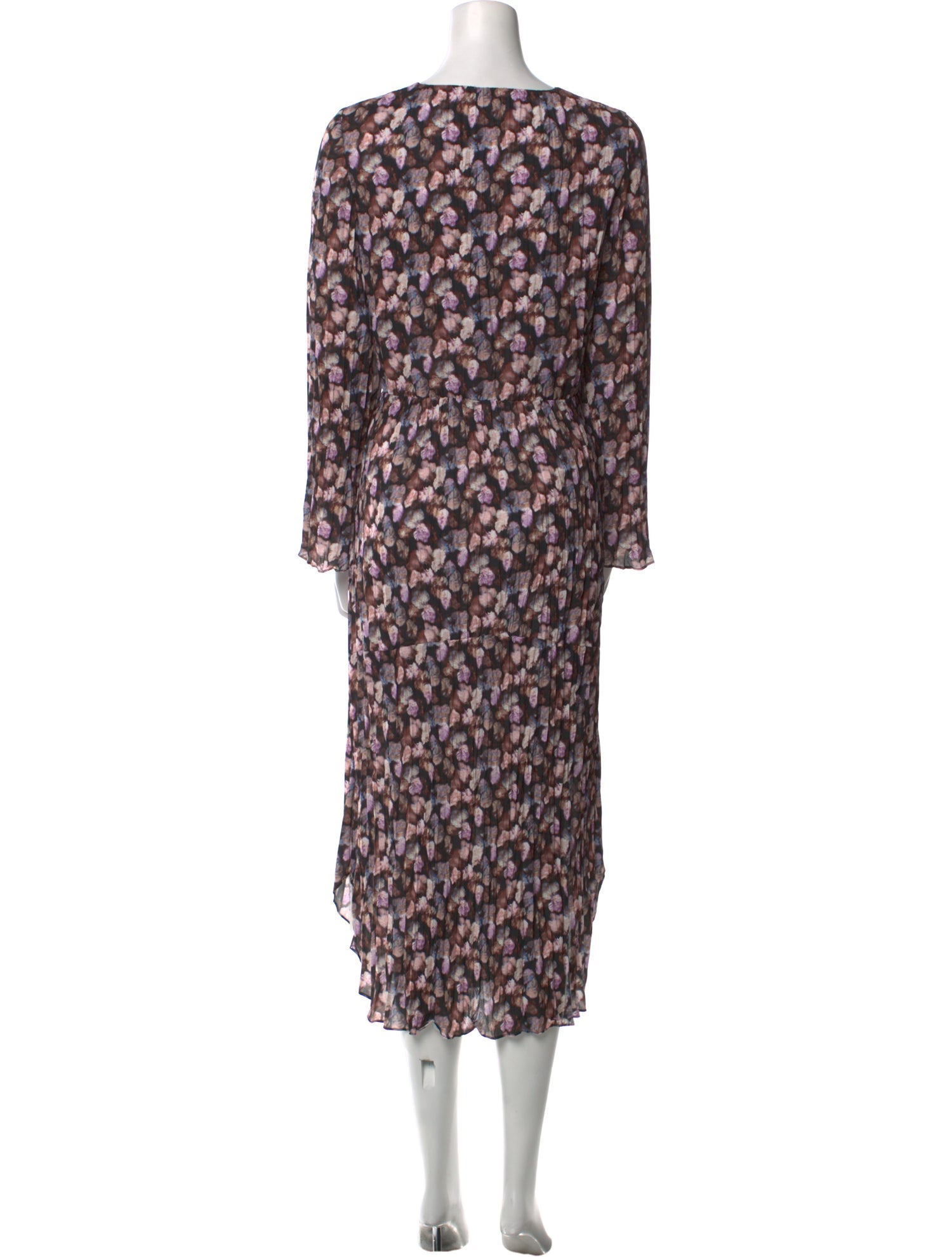 Vince Floral Print Long Dress