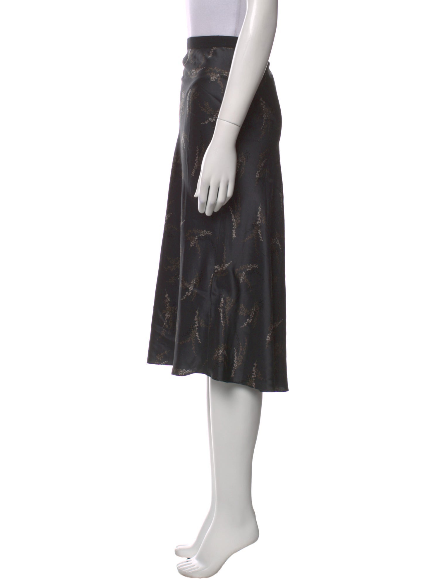 Vince Silk Midi Length Skirt