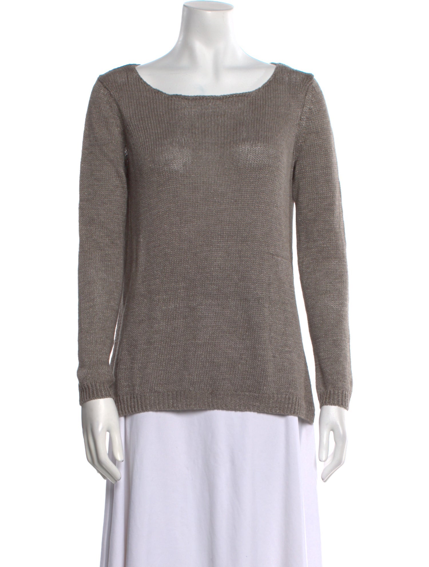 Vince Linen Scoop Neck Sweater