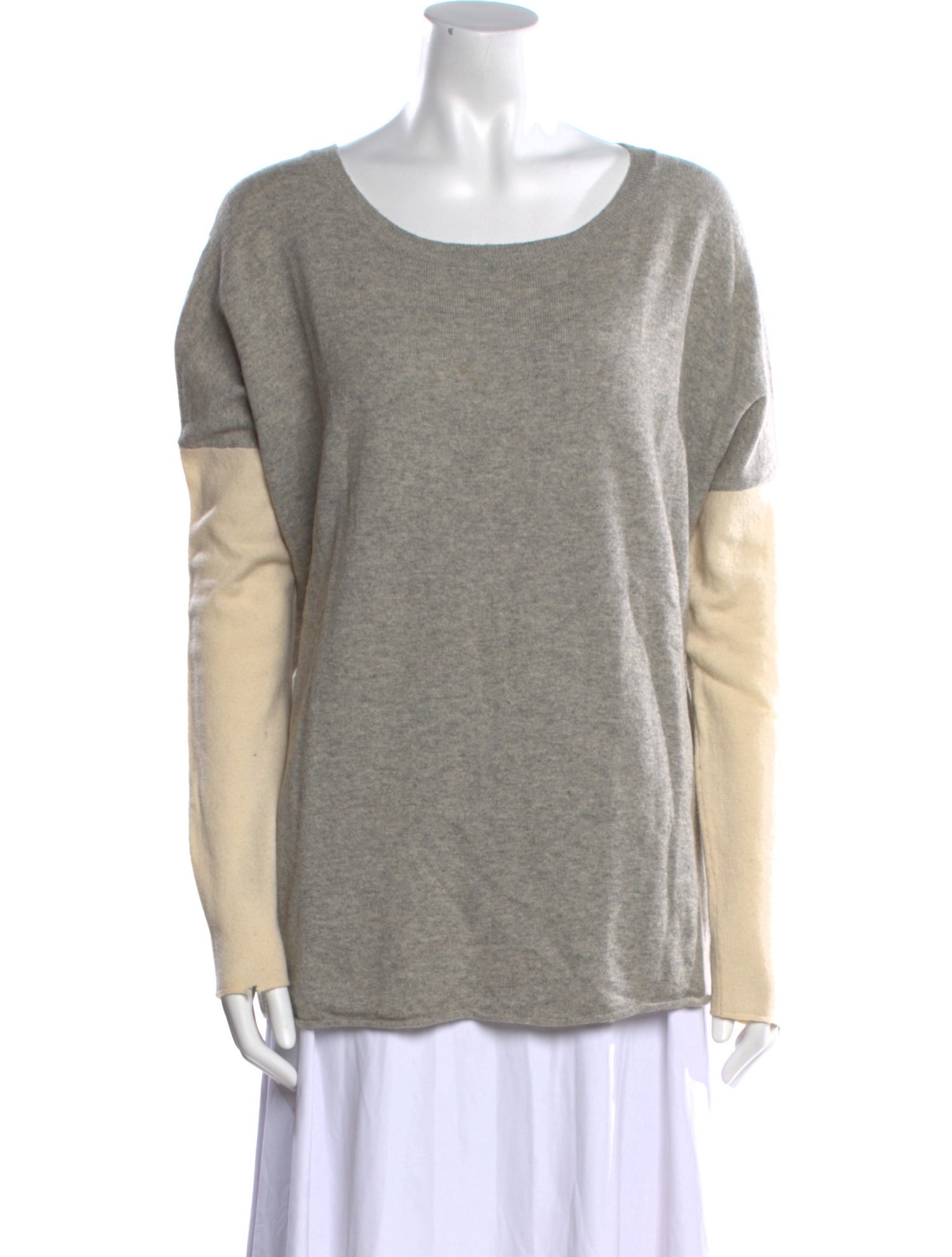 Vince Wool Colorblock Pattern Sweater