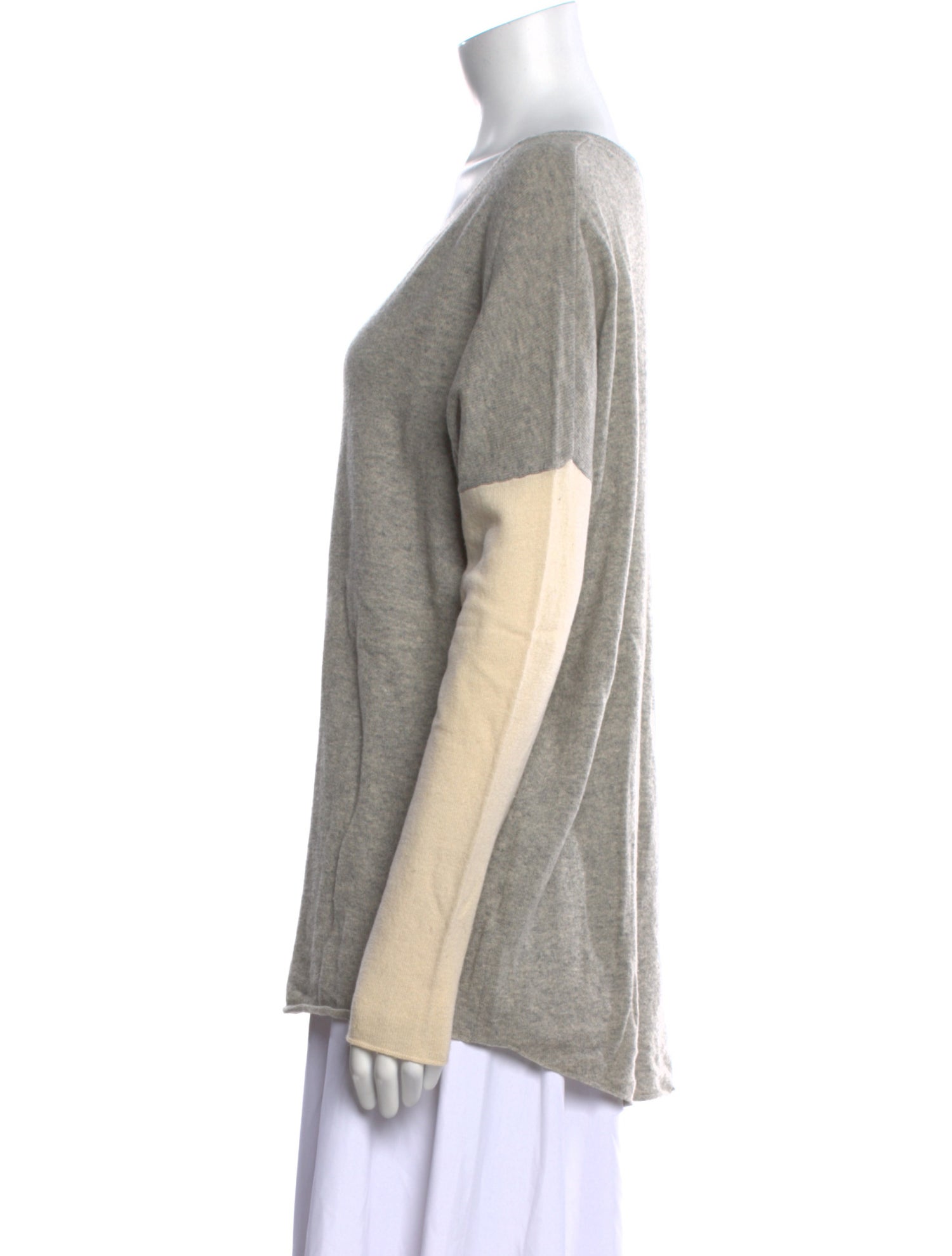 Vince Wool Colorblock Pattern Sweater