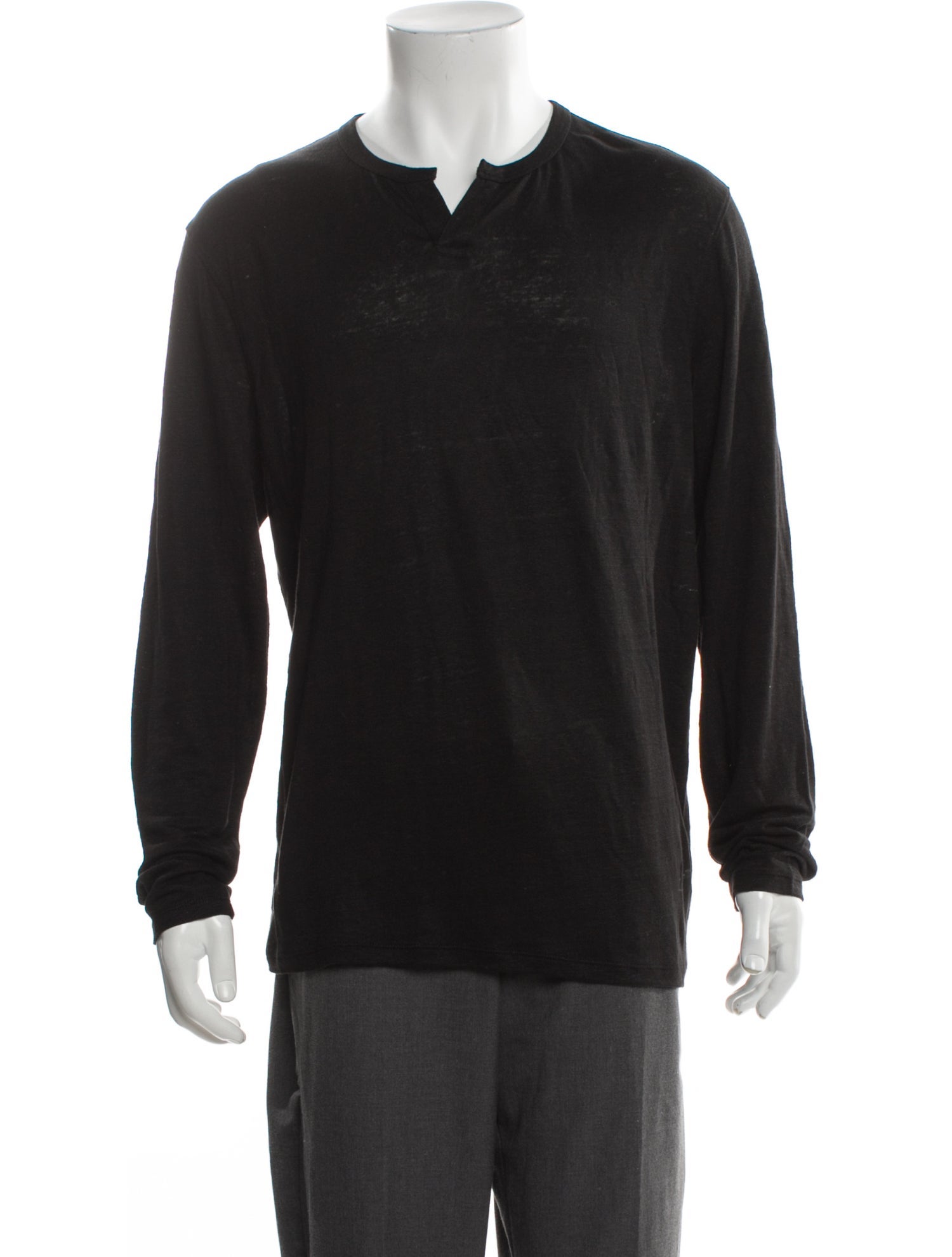 Vince Linen Graphic Print Overcoat