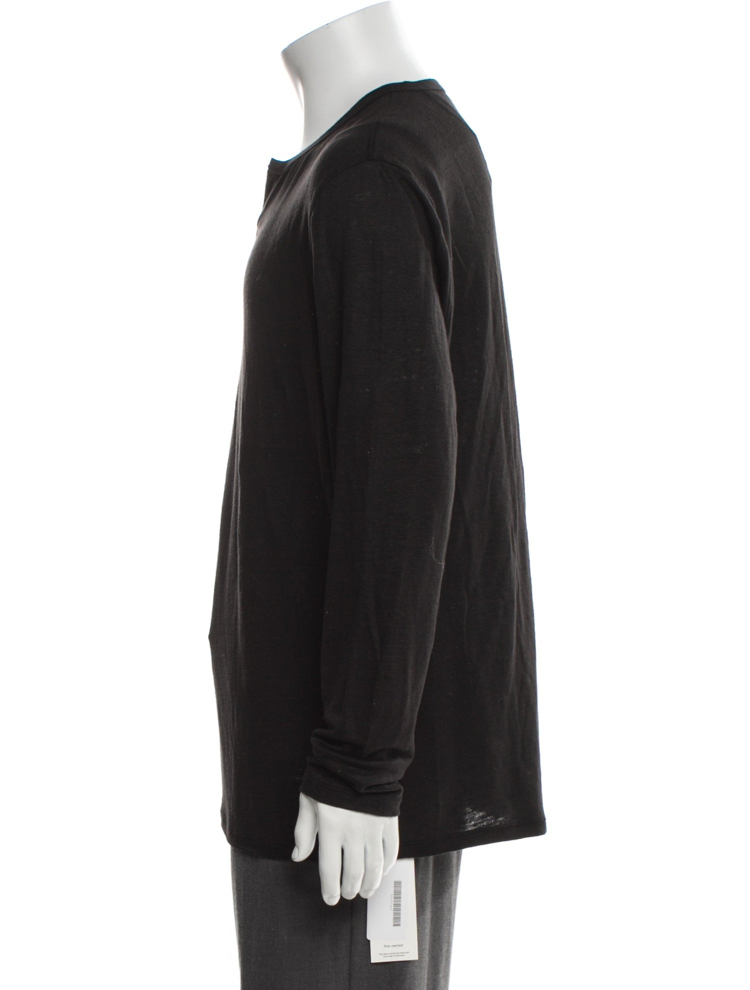 Vince Linen Graphic Print Overcoat