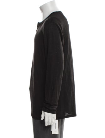 Vince Linen Graphic Print Overcoat