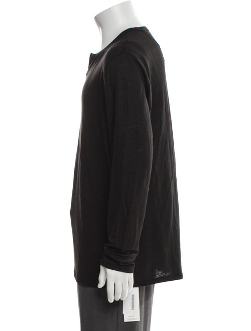 Vince Linen Graphic Print Overcoat