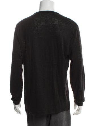 Vince Linen Graphic Print Overcoat