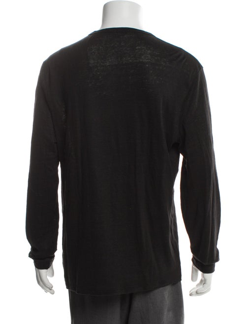 Vince Linen Graphic Print Overcoat