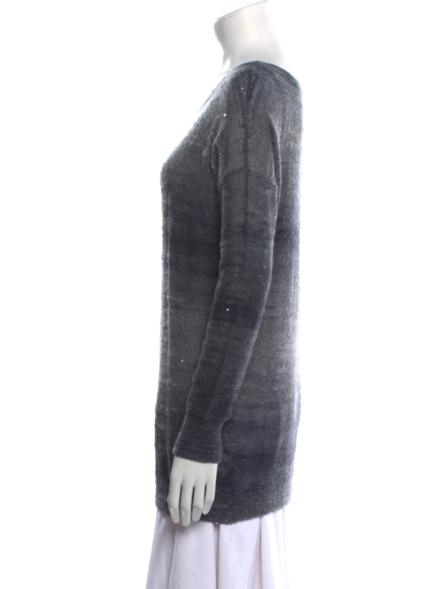 Vince Printed Scoop Neck Sweater