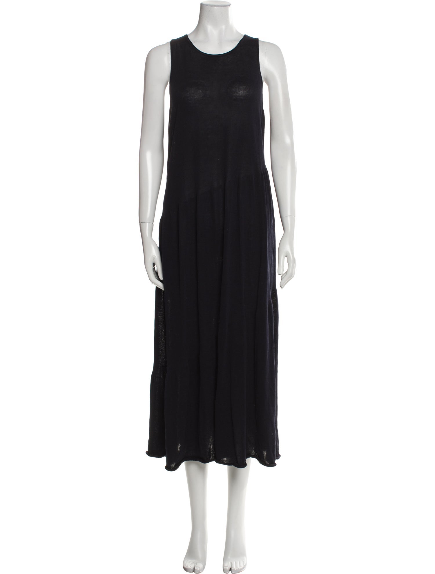 Vince Scoop Neck Midi Length Dress