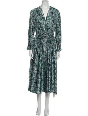 Vince Printed Long Dress