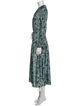 Vince Printed Long Dress