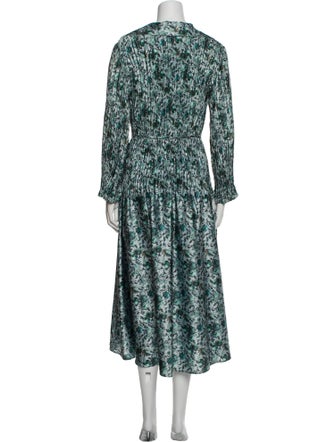 Vince Printed Long Dress