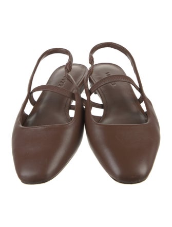 Vince Leather Slingback Flats