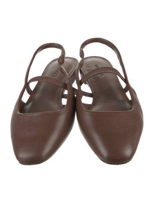 Vince Leather Slingback Flats