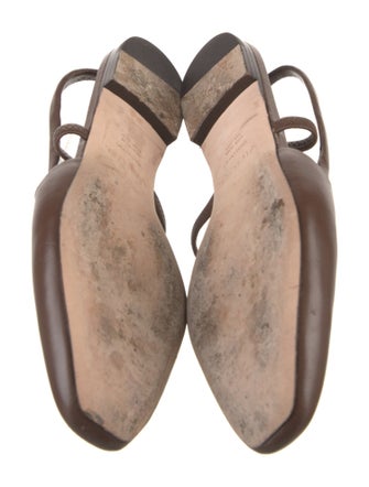 Vince Leather Slingback Flats