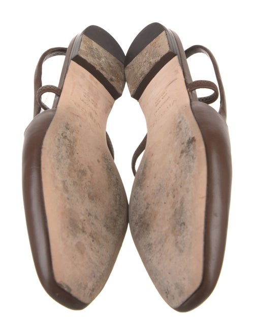 Vince Leather Slingback Flats