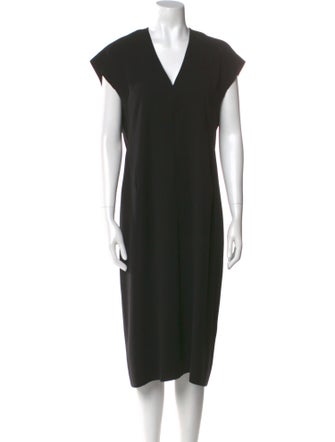 Vince V-Neck Midi Length Dress