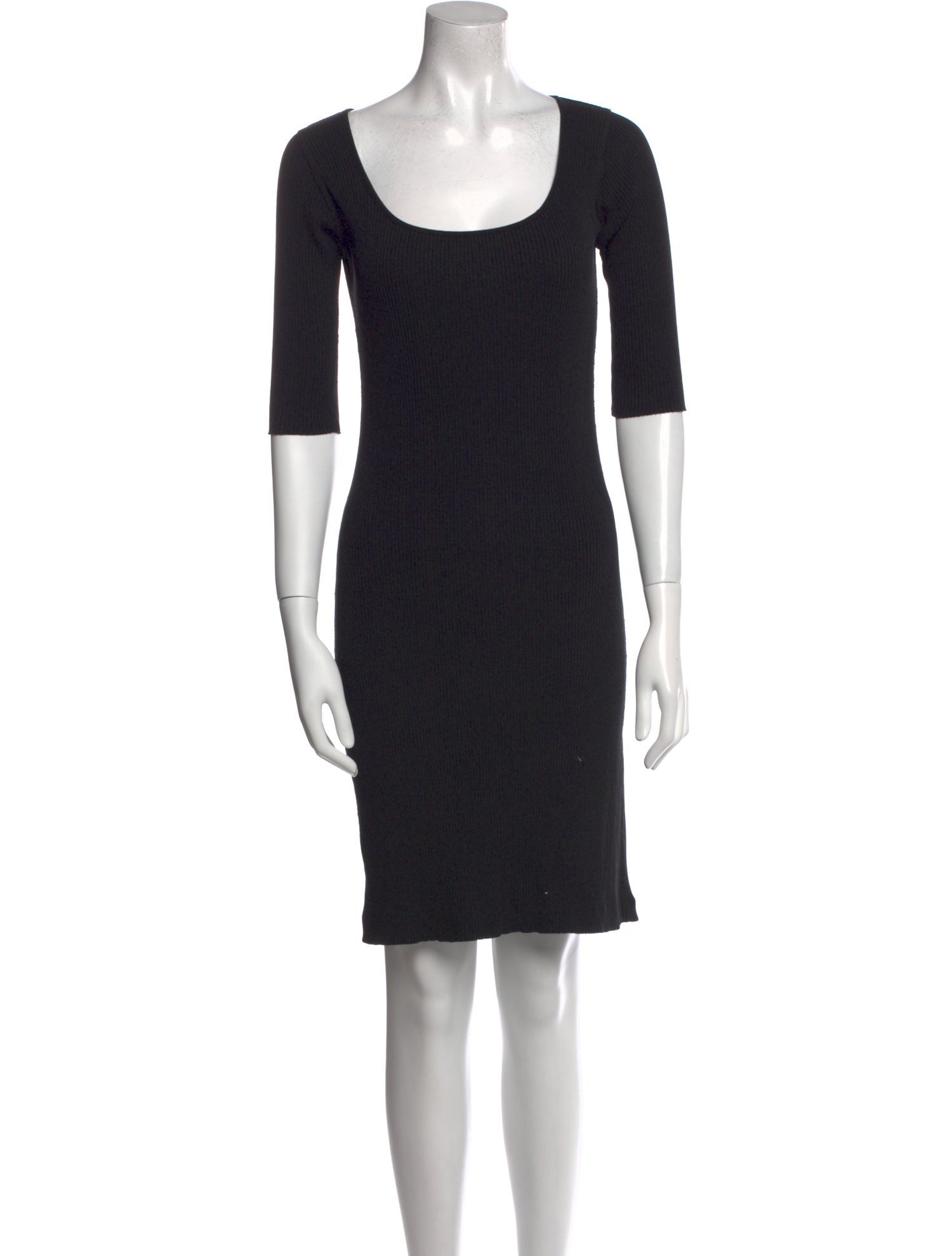 Vince Scoop Neck Knee-Length Dress
