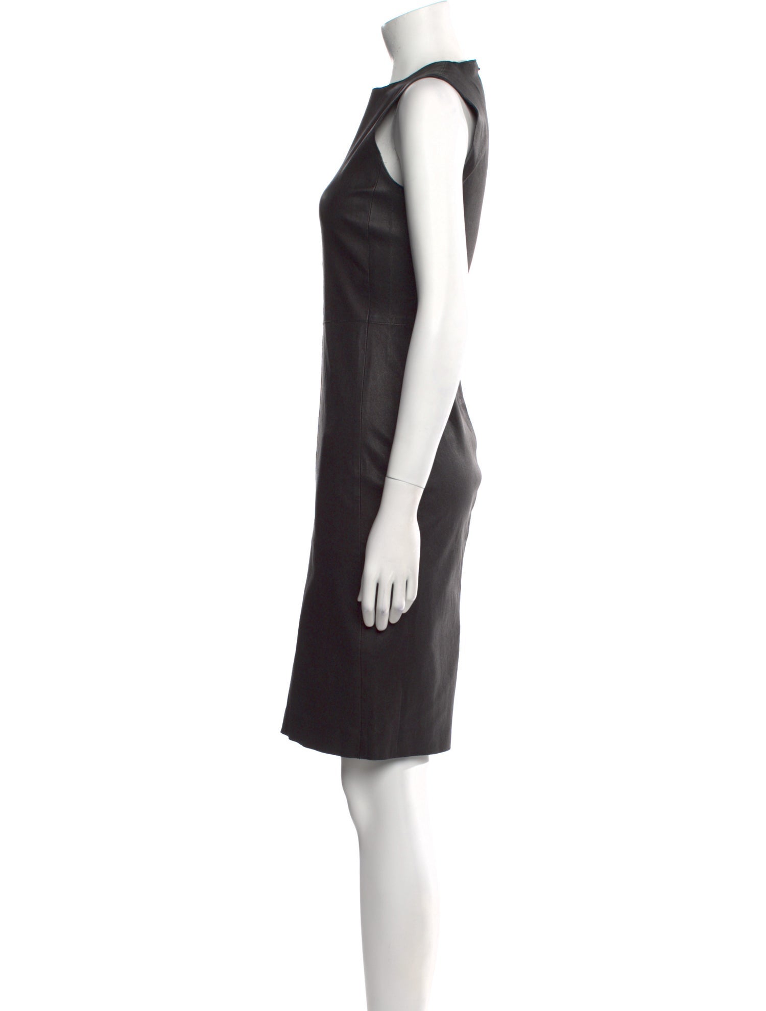 Vince Leather Knee-Length Dress