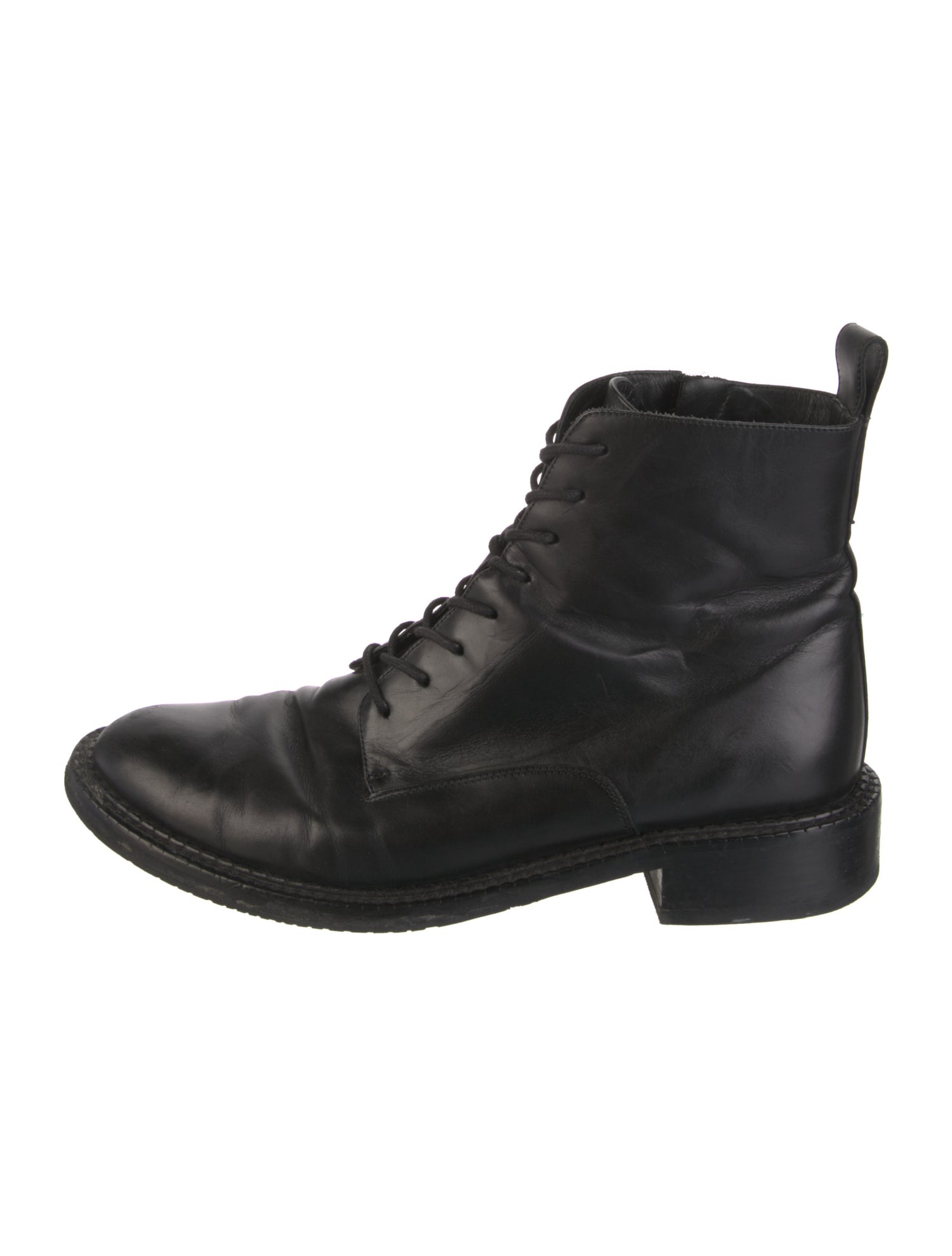 Vince Leather Combat Boots