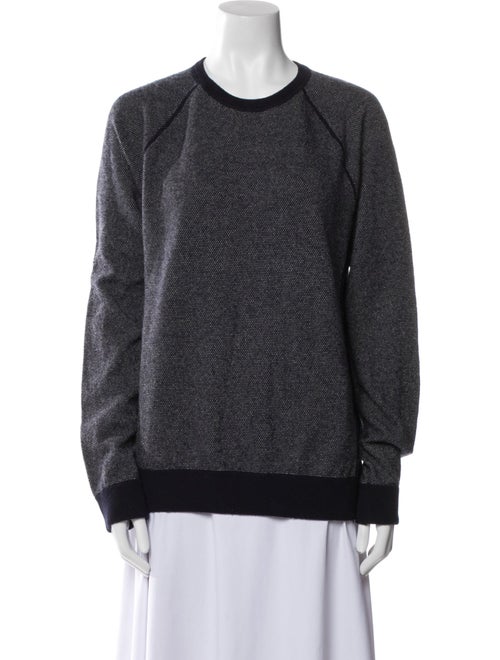 Vince Wool Colorblock Pattern Sweater