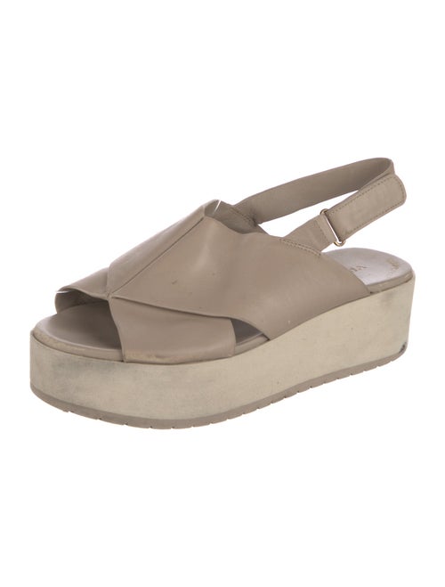 Vince Leather Slingback Sandals