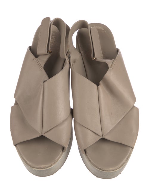 Vince Leather Slingback Sandals