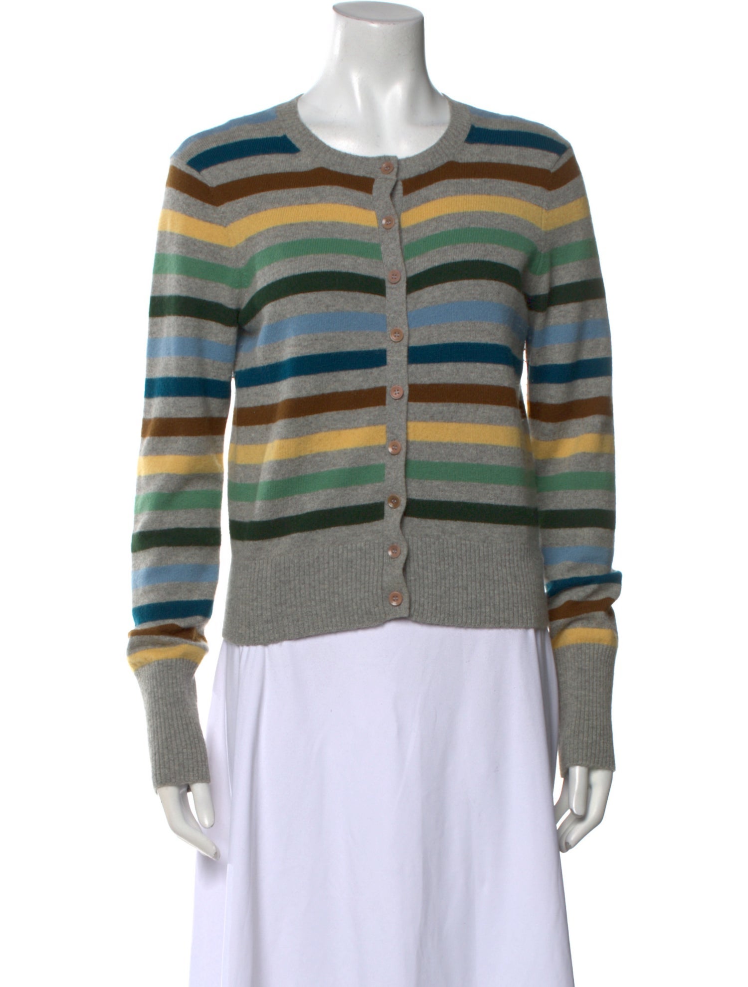 Vince Cashmere Striped Sweater