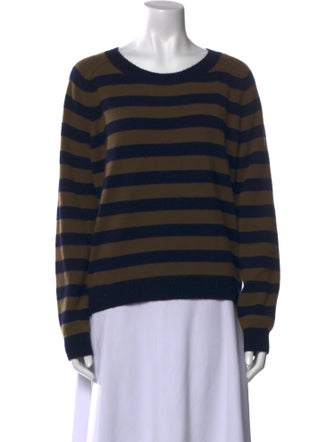 Vince Striped Scoop Neck Sweater