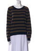 Vince Striped Scoop Neck Sweater