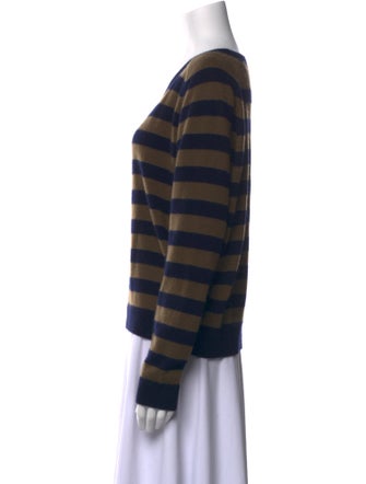 Vince Striped Scoop Neck Sweater