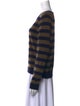 Vince Striped Scoop Neck Sweater