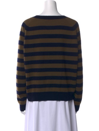 Vince Striped Scoop Neck Sweater
