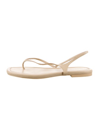 Vince Leather Slingback Sandals