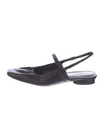 Vince Leather Slingback Flats