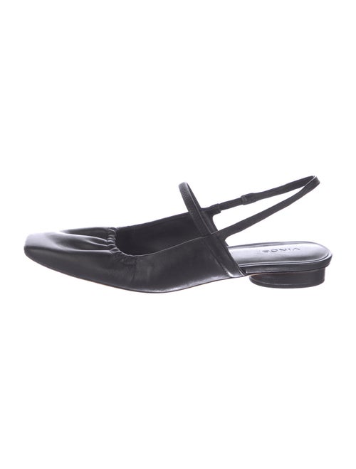 Vince Leather Slingback Flats