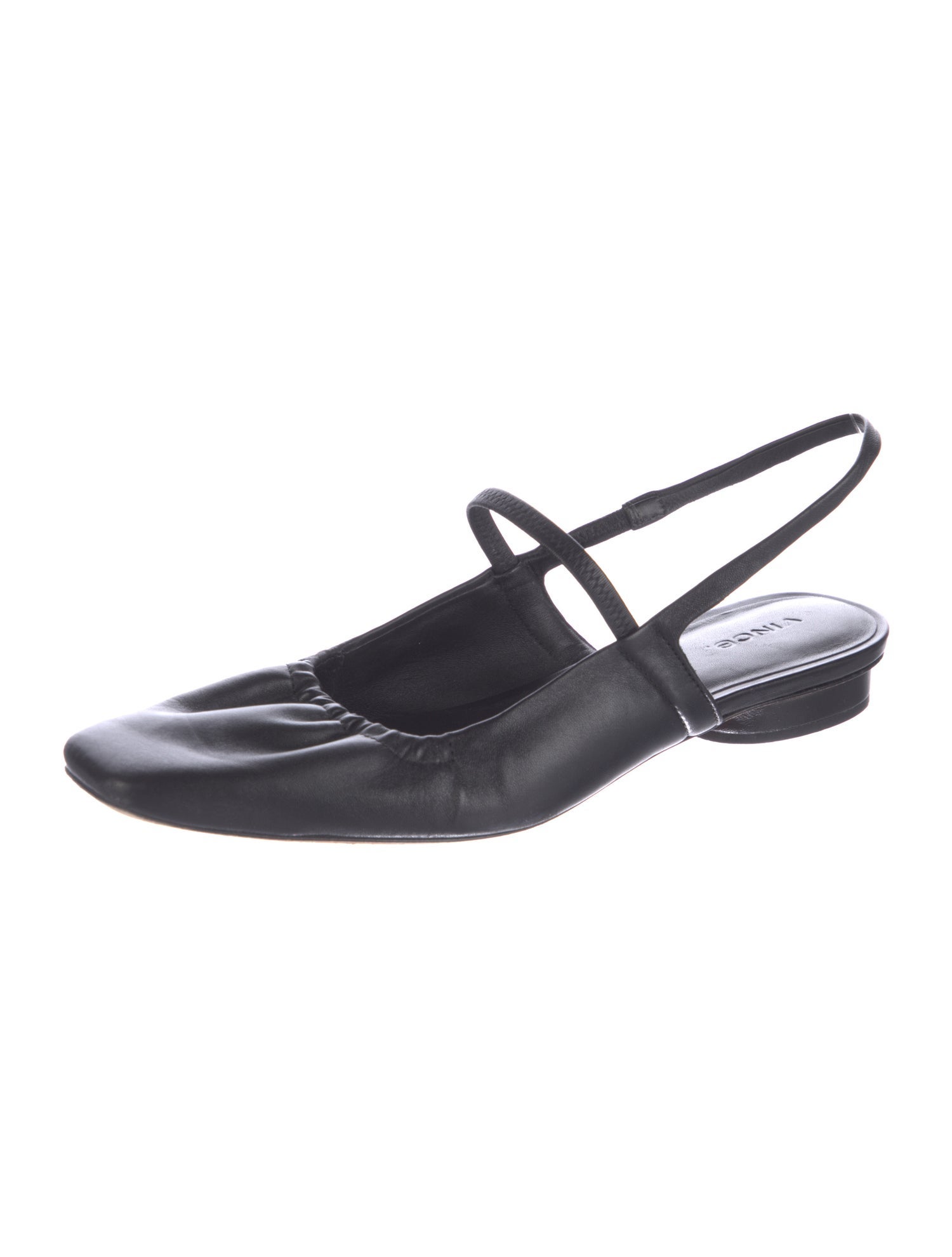 Vince Leather Slingback Flats