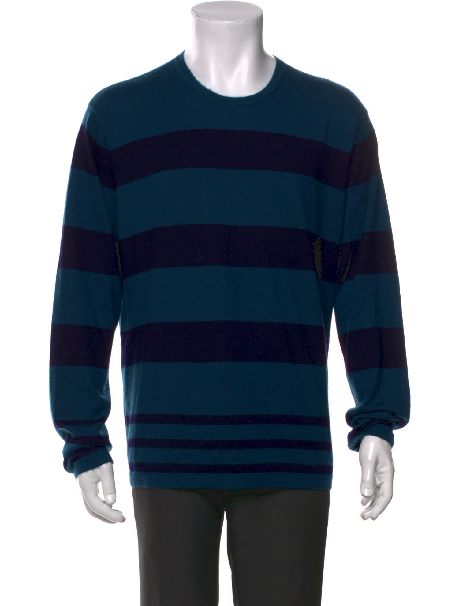 Vince Striped Crew Neck Pullover