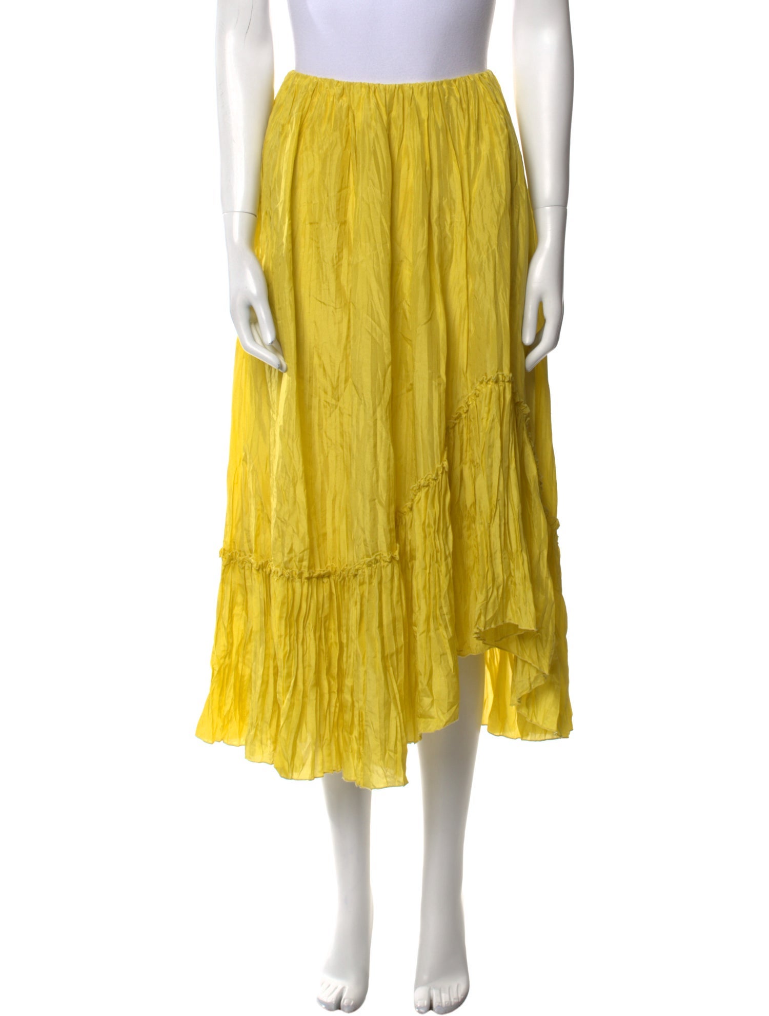 Vince Silk Midi Length Skirt