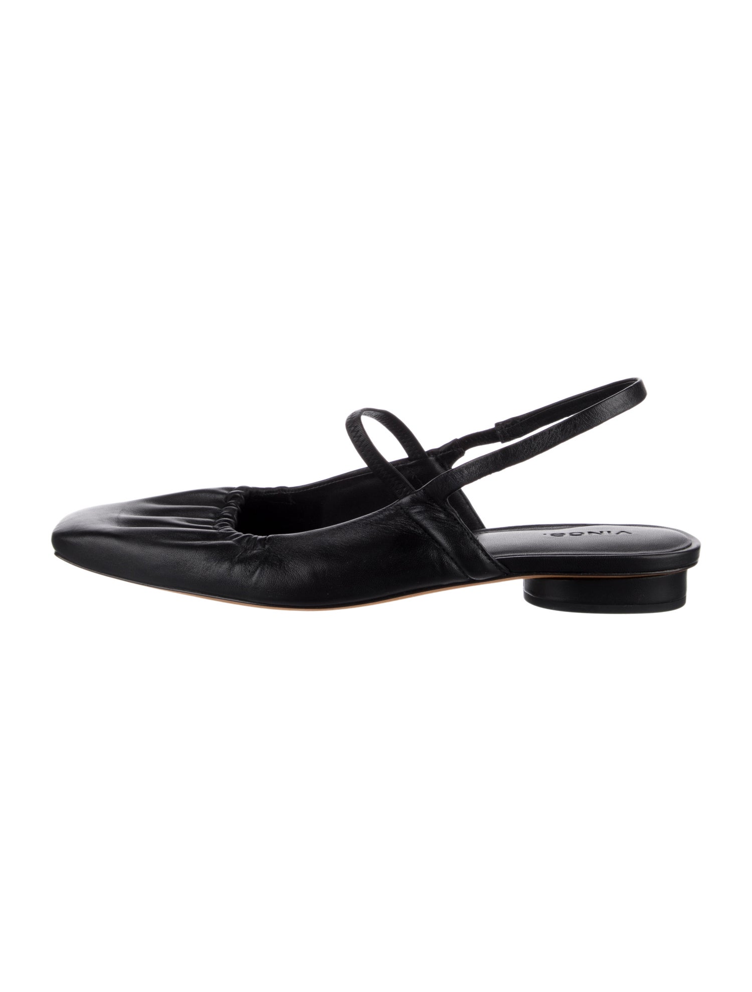 Vince Leather Slingback Flats