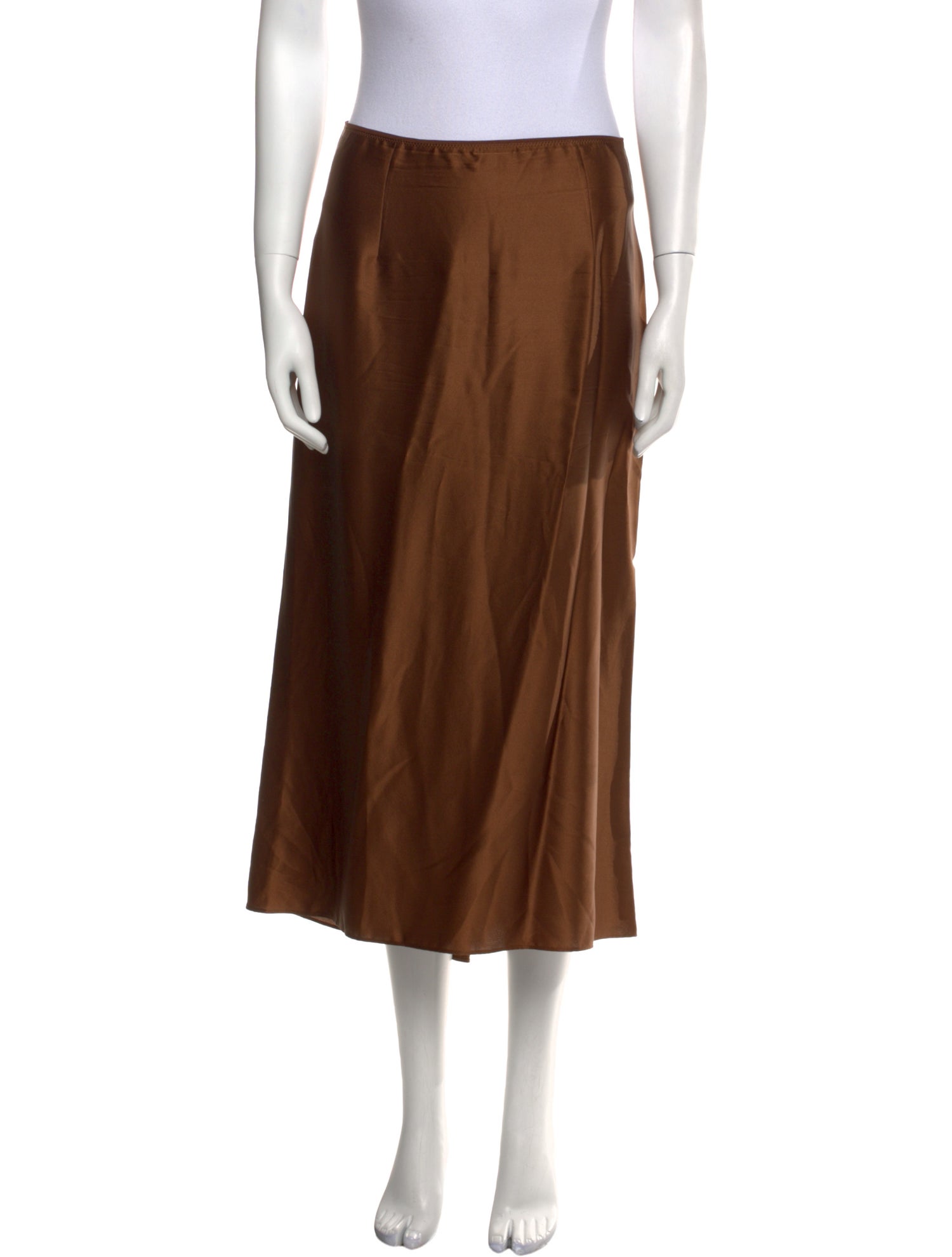 Vince Silk Midi Length Skirt