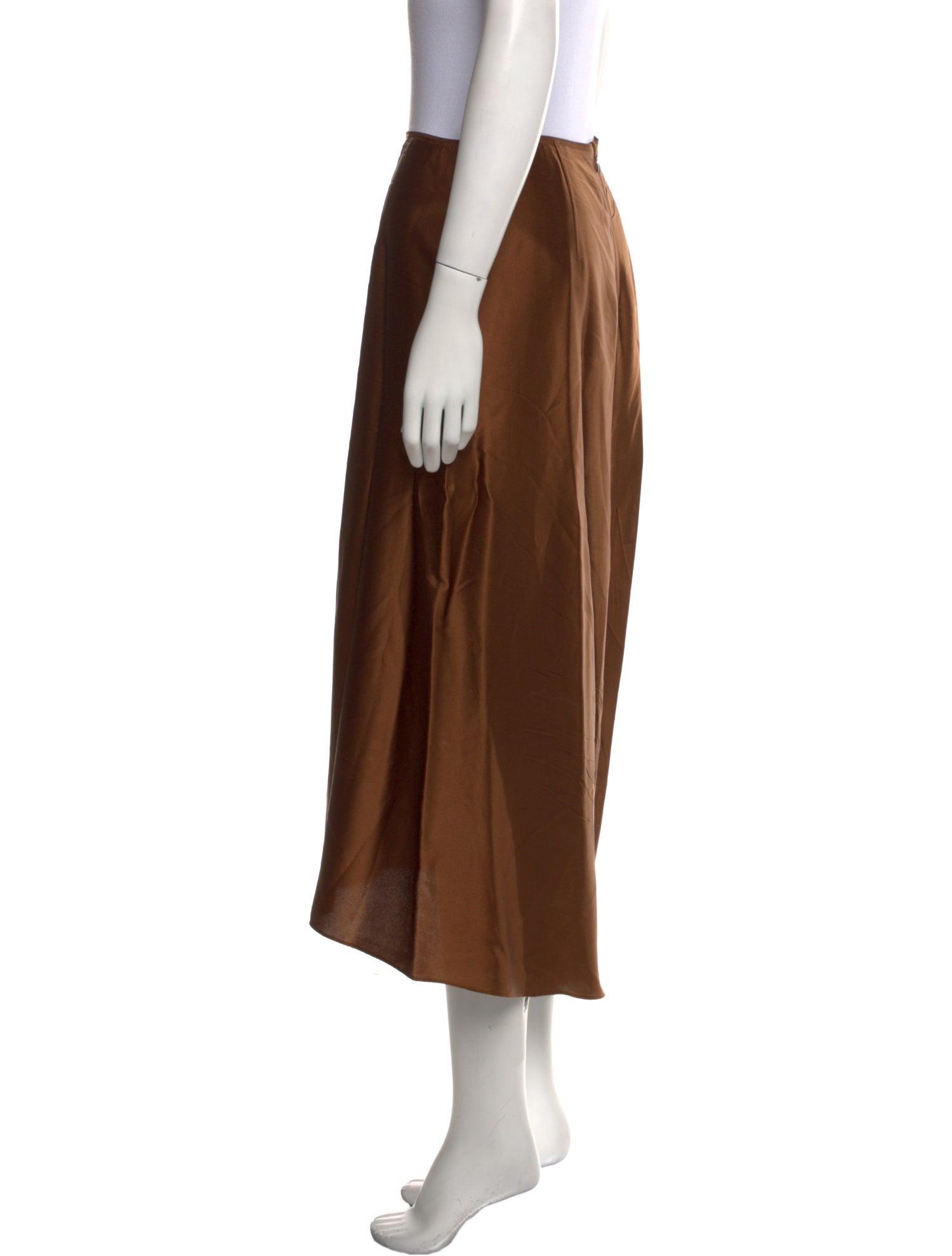 Vince Silk Midi Length Skirt